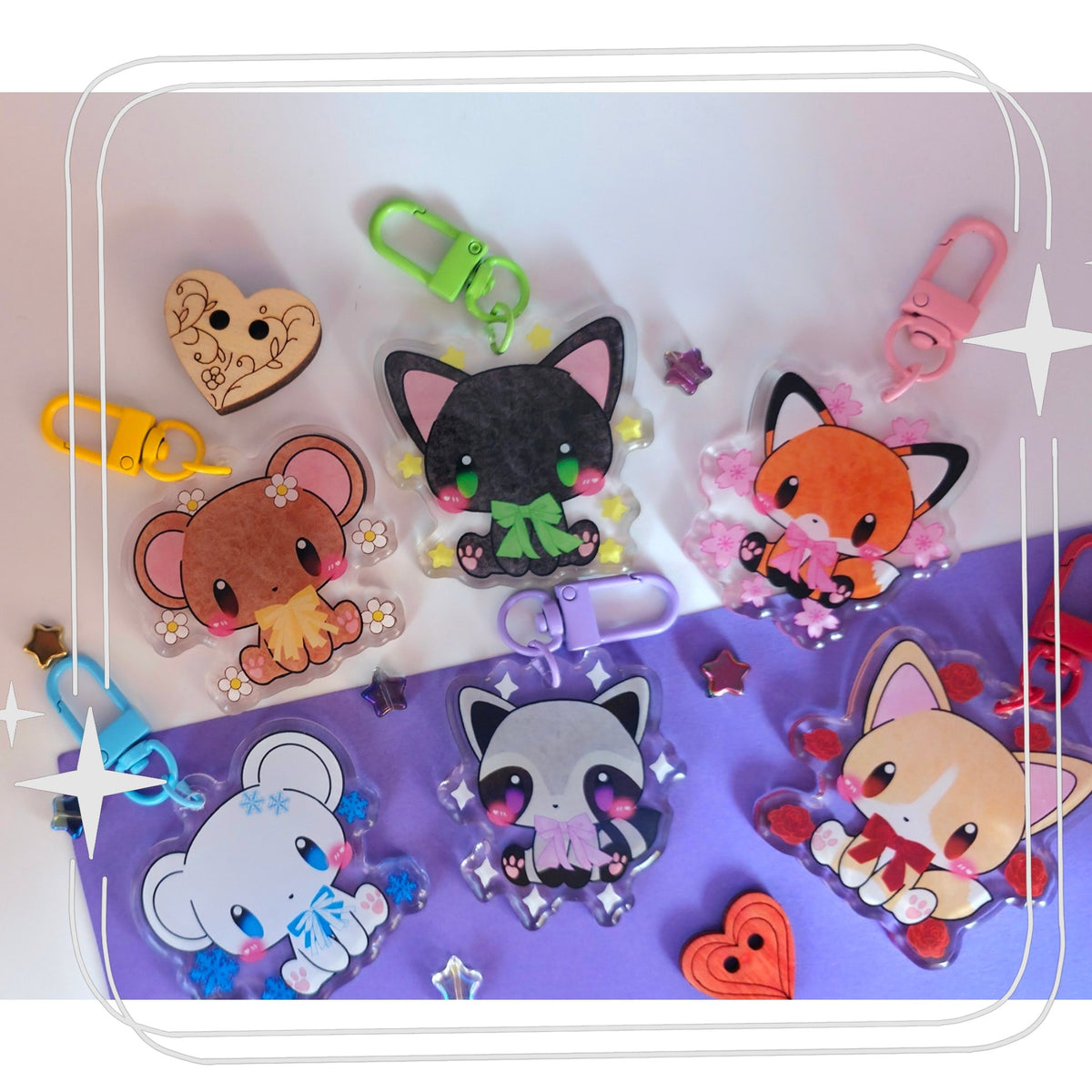 Kawaii Animals Collection Keychains